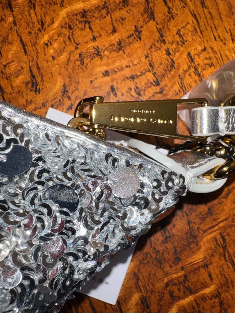 NWT Kurt Geiger Small Chelsea Sequin Chain Shoulder Bag - Picture 11 of 14